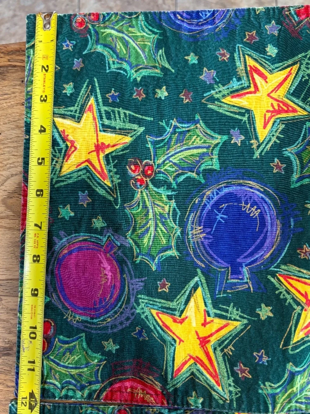 ✨ Vintage Christmas Placemats Set of 4 | Colorful Ornaments & Stars ✨ 🎄